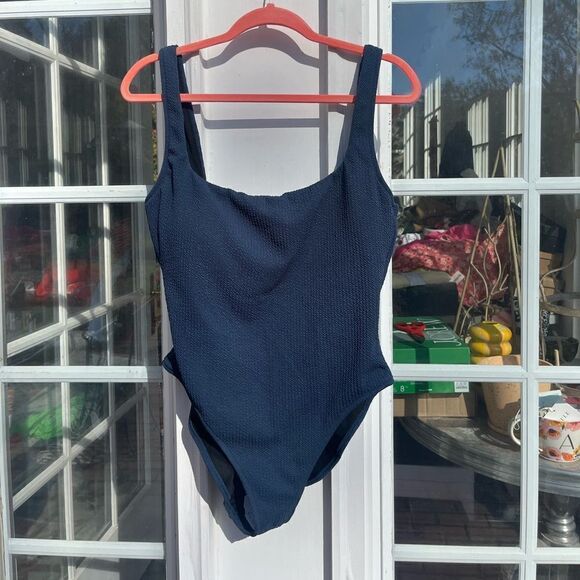 J Crew Textured Square Neck One Piece NWT - Picture 5 of 8